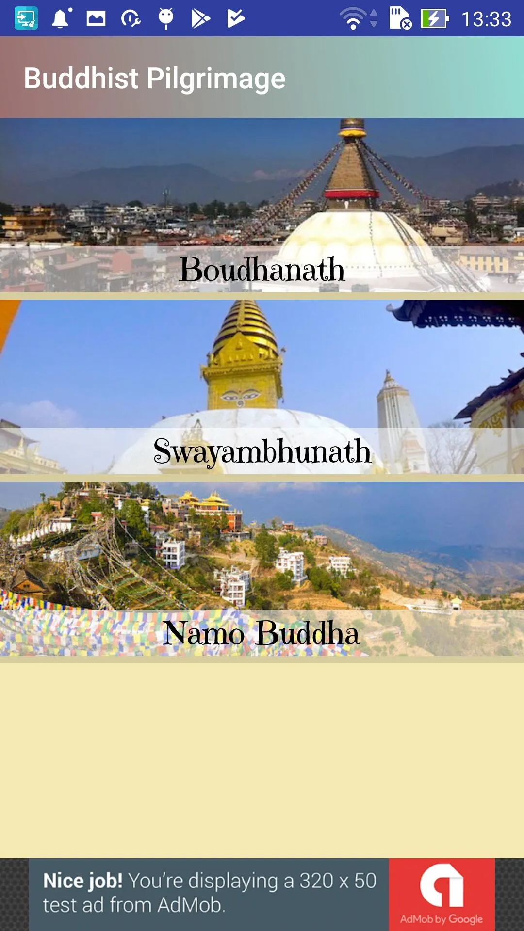 Buddha pilgrimage sites | Indus Appstore | Screenshot