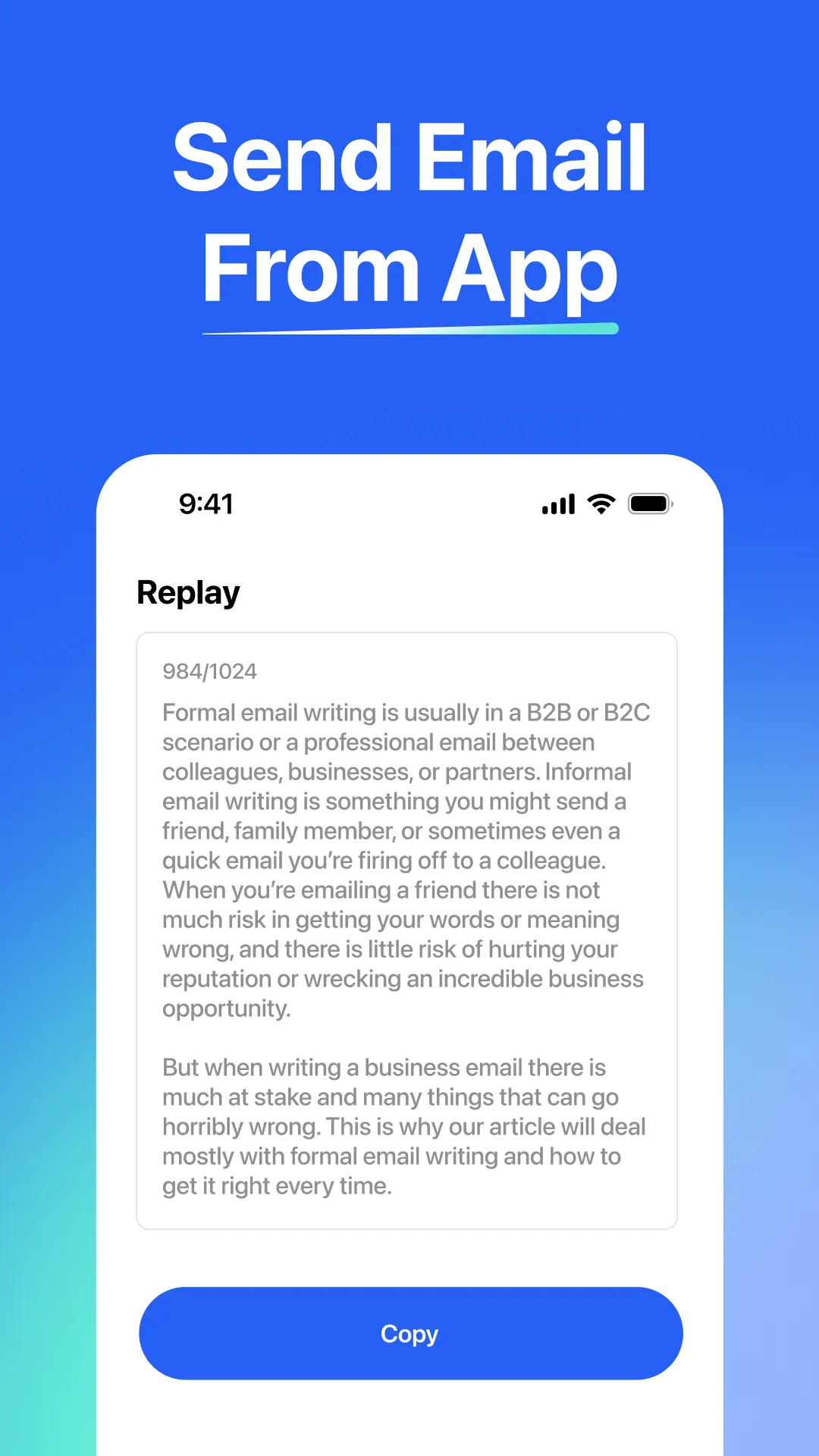 AI Email Writer | Indus Appstore | Screenshot