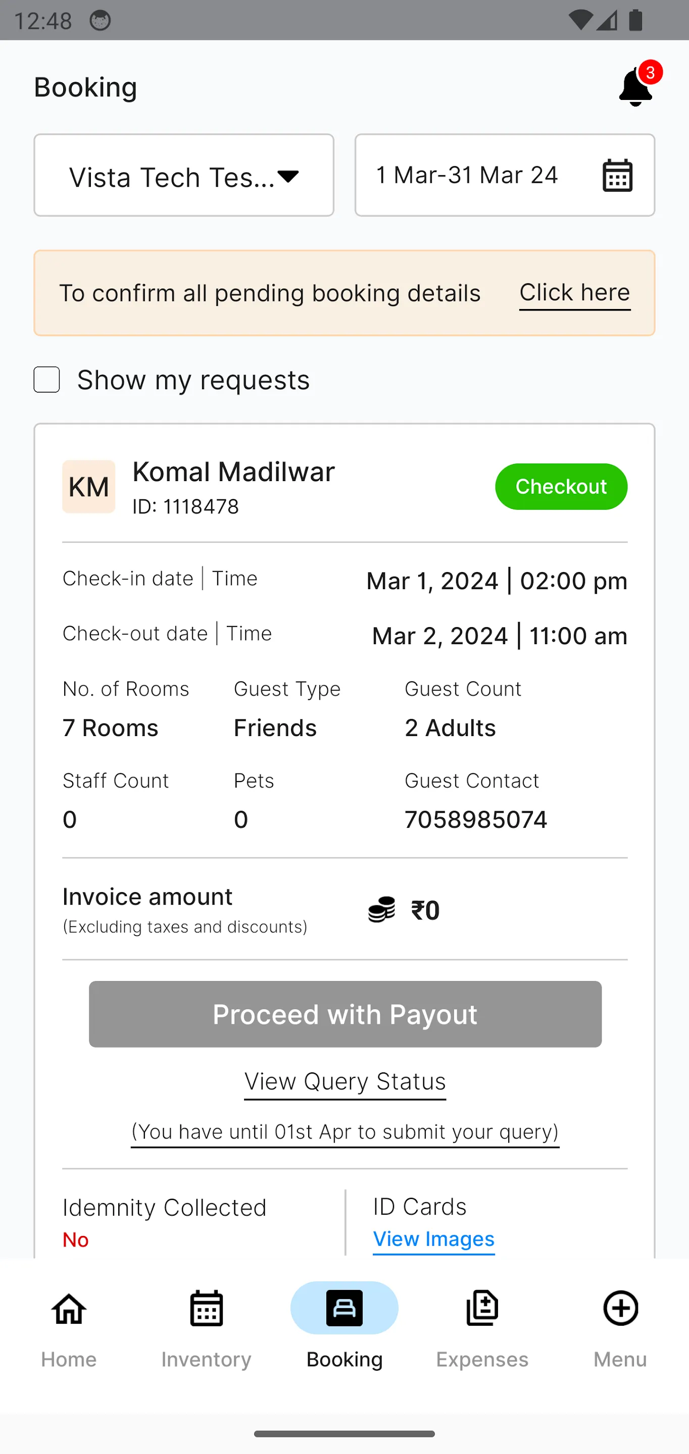 Vista Property Management App | Indus Appstore | Screenshot
