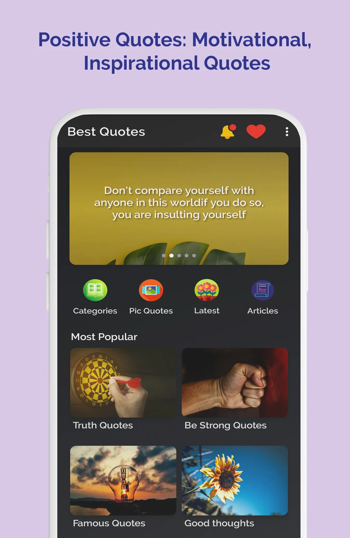 Life Quotes: Daily Motivation | Indus Appstore | Screenshot