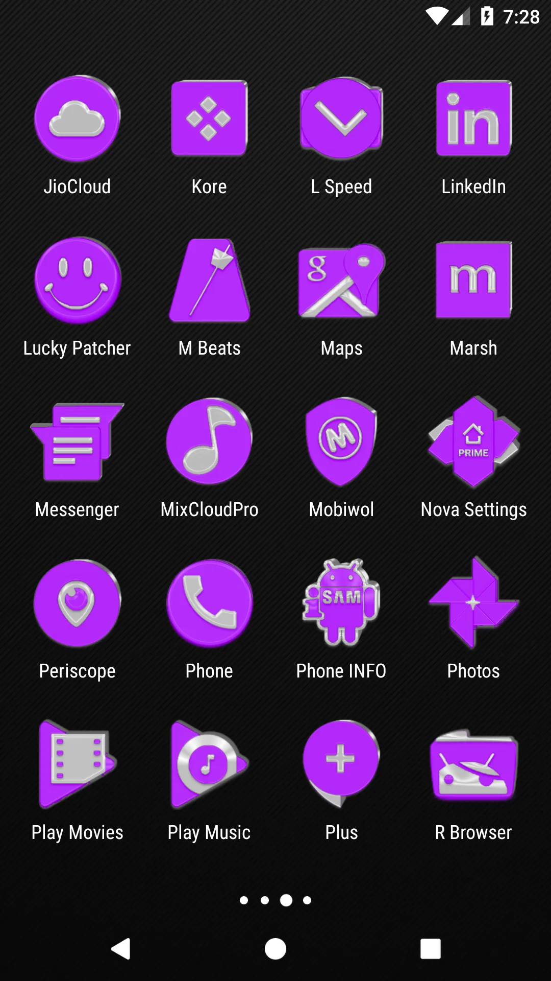 Bright Purple Icon Pack | Indus Appstore | Screenshot