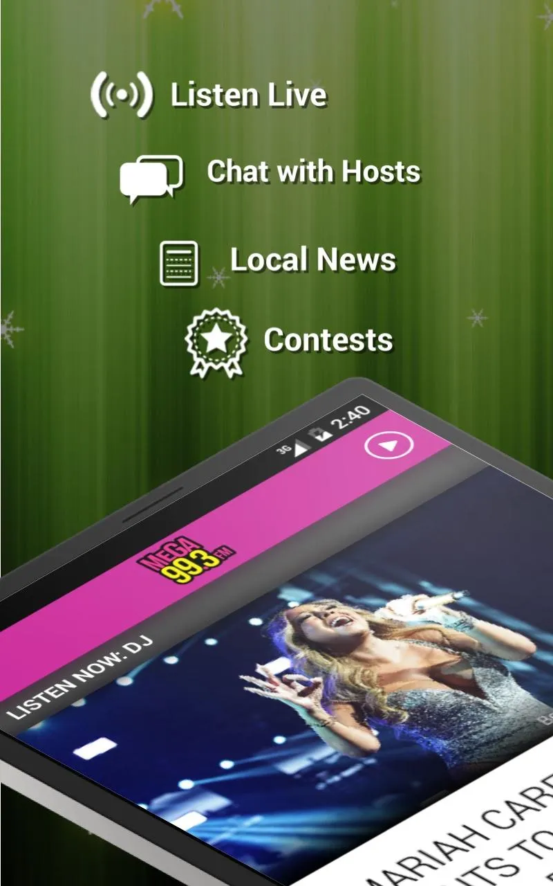 Mega 99.3 Online (KMGW) | Indus Appstore | Screenshot