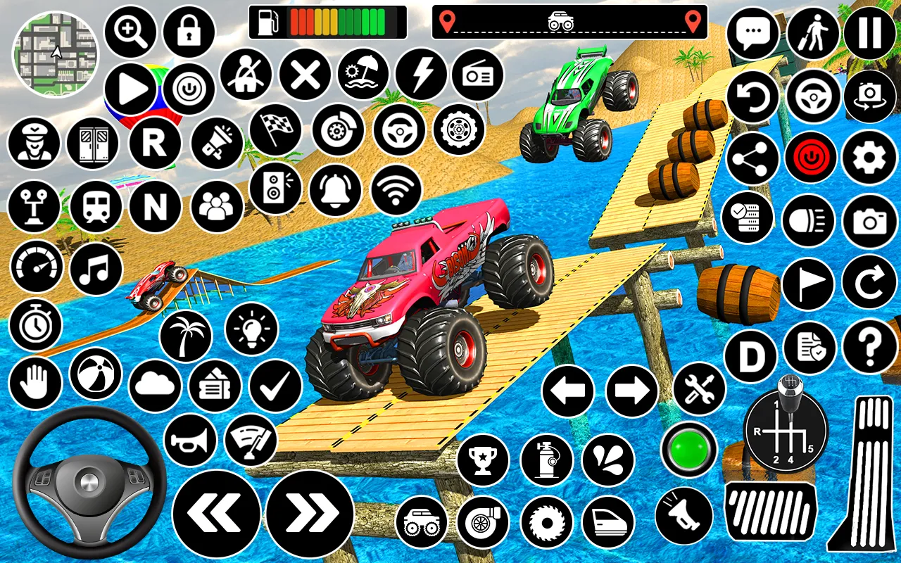 Monster Truck Water Surfing 3D | Indus Appstore | Screenshot