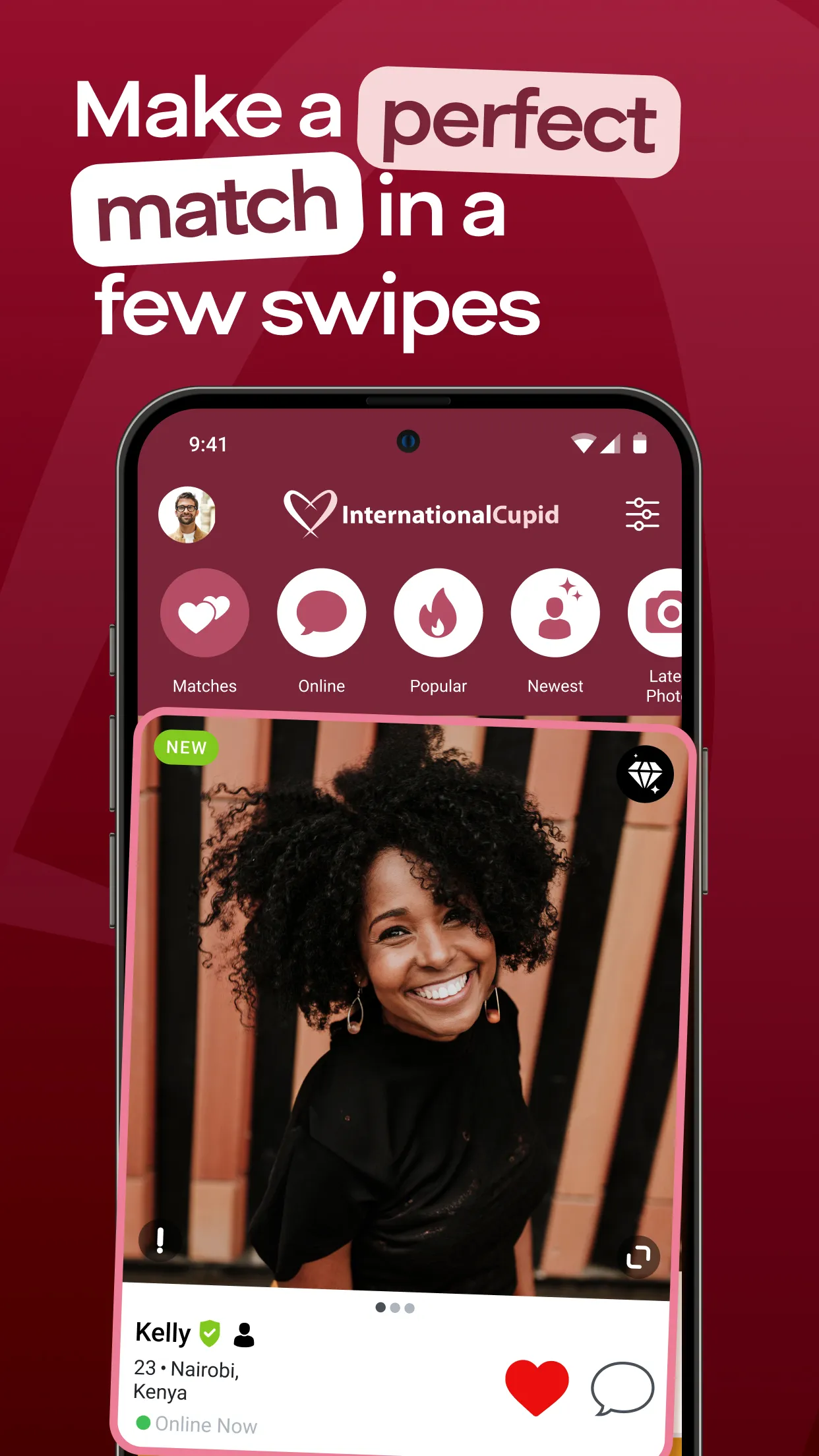 InternationalCupid: Dating | Indus Appstore | Screenshot