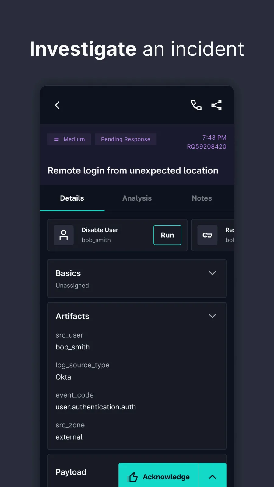 ReliaQuest GreyMatter | Indus Appstore | Screenshot