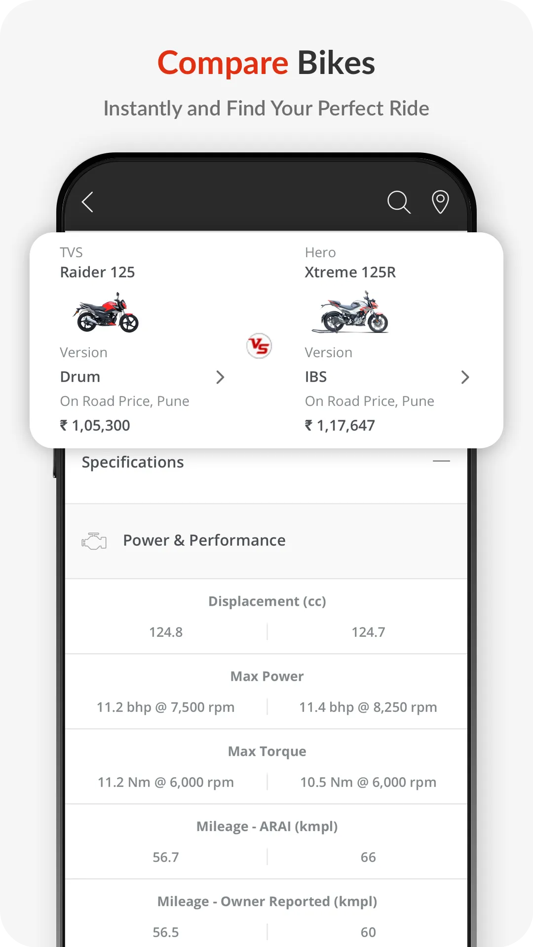 BikeWale- Bikes & Two Wheelers | Indus Appstore | Screenshot