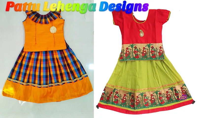 Kids Pattu Lehenga Designs | Indus Appstore | Screenshot