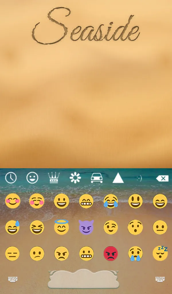 Seaside Keyboard + Wallpaper | Indus Appstore | Screenshot