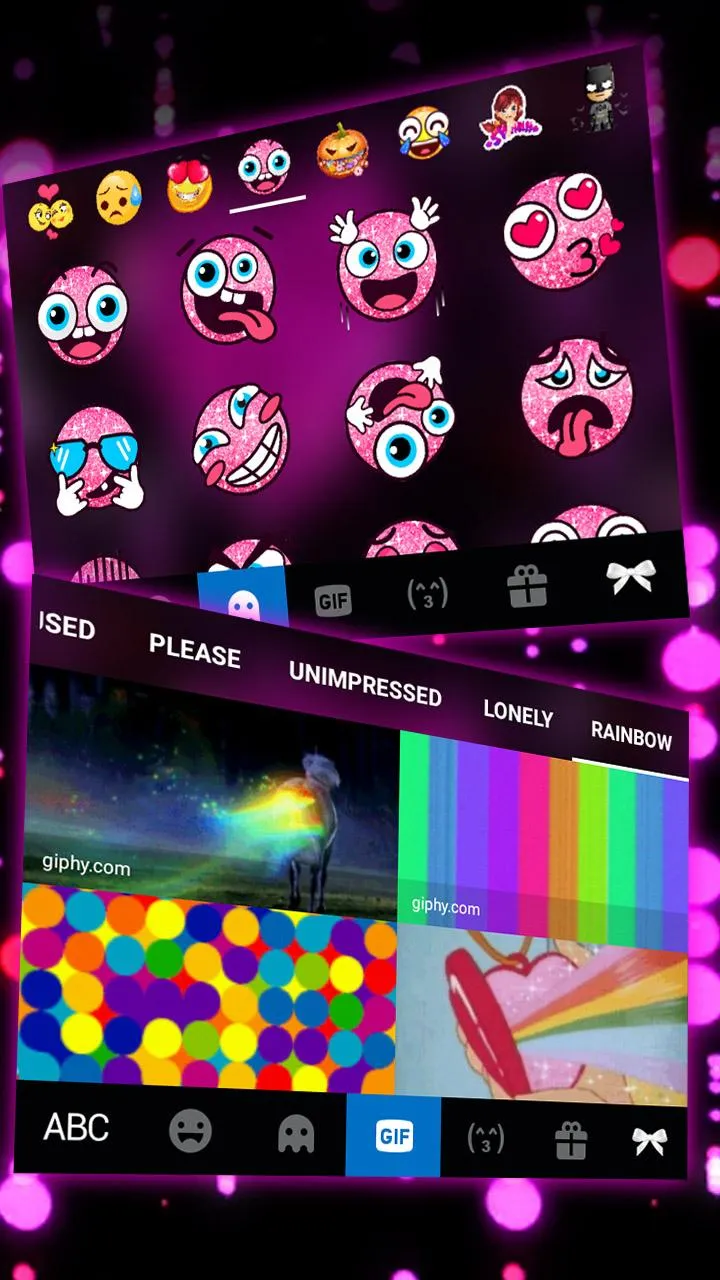 Sparkling Hearts 3D Theme | Indus Appstore | Screenshot