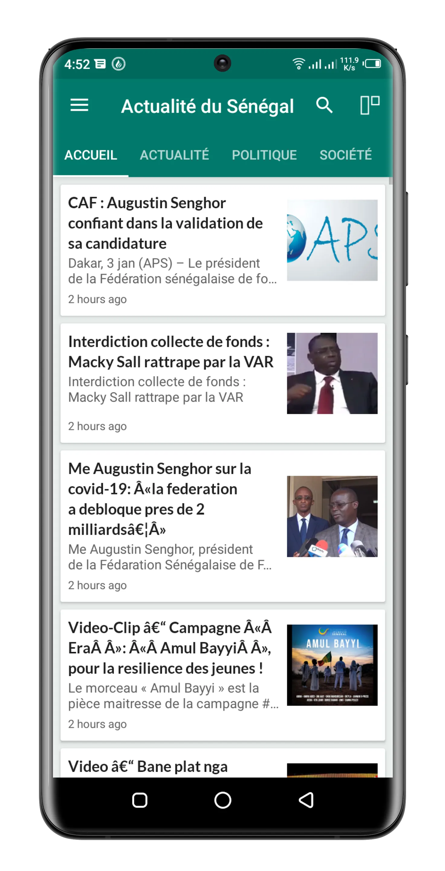 Sénégal Actualités. | Indus Appstore | Screenshot