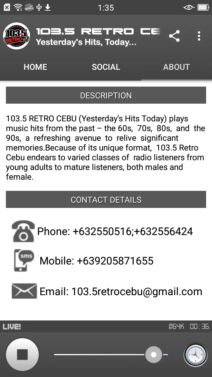 103.5 RETRO CEBU | Indus Appstore | Screenshot