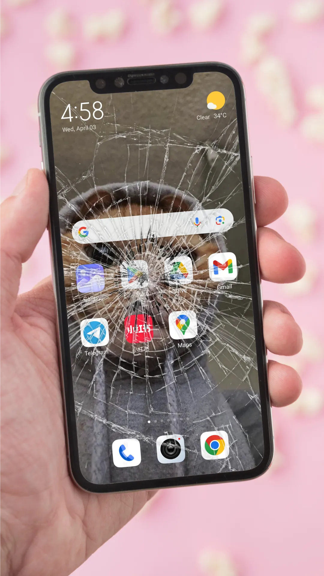 Broken Screen Prank Wallpaper | Indus Appstore | Screenshot