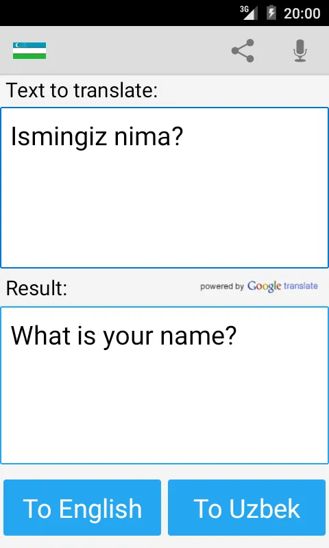 Uzbek English Translator | Indus Appstore | Screenshot