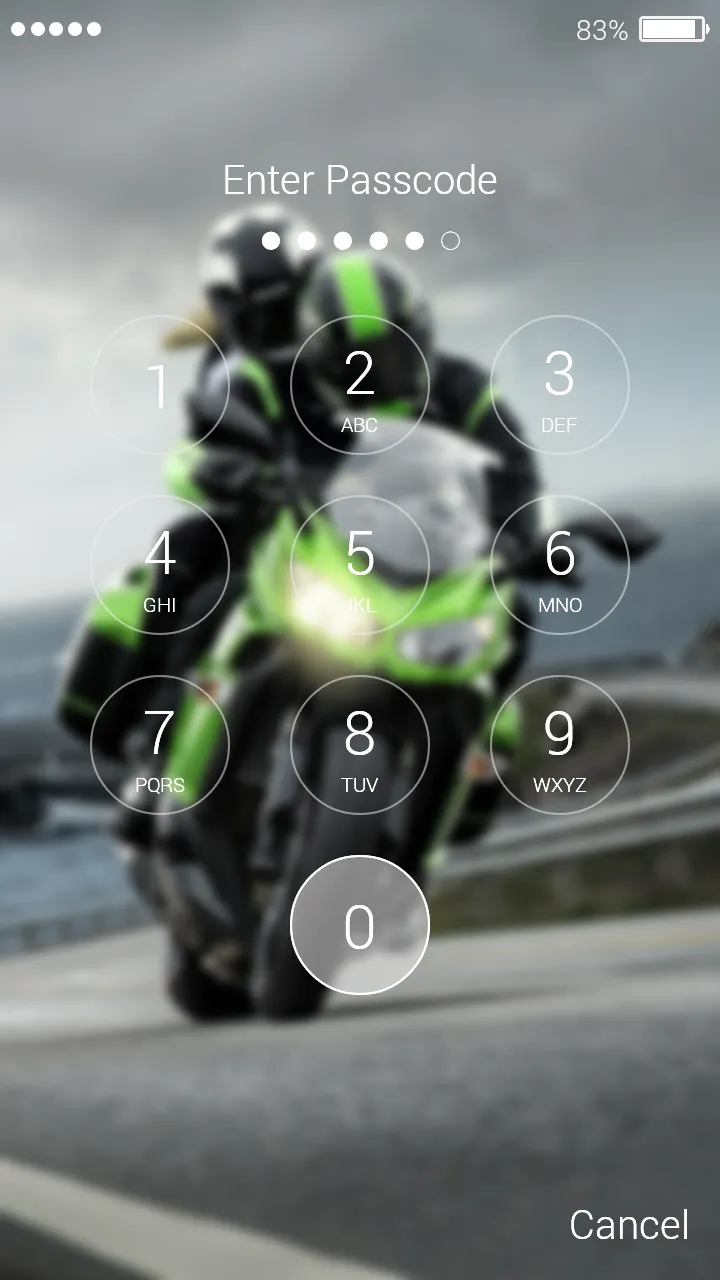 Motorcycle Lock Screen | Indus Appstore | Screenshot