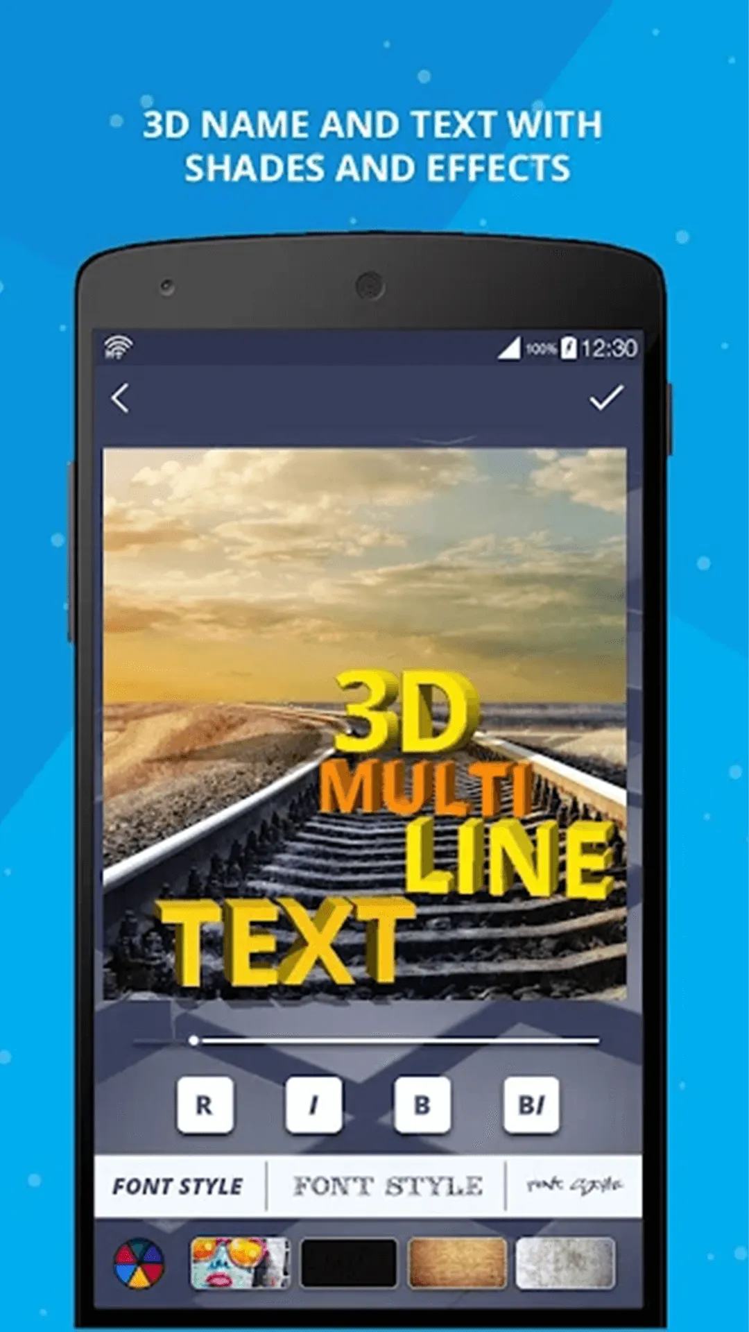 3D Name on Pics - 3D Text | Indus Appstore | Screenshot