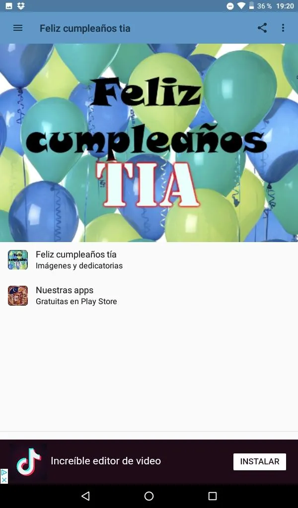 Feliz día de celebración tía | Indus Appstore | Screenshot