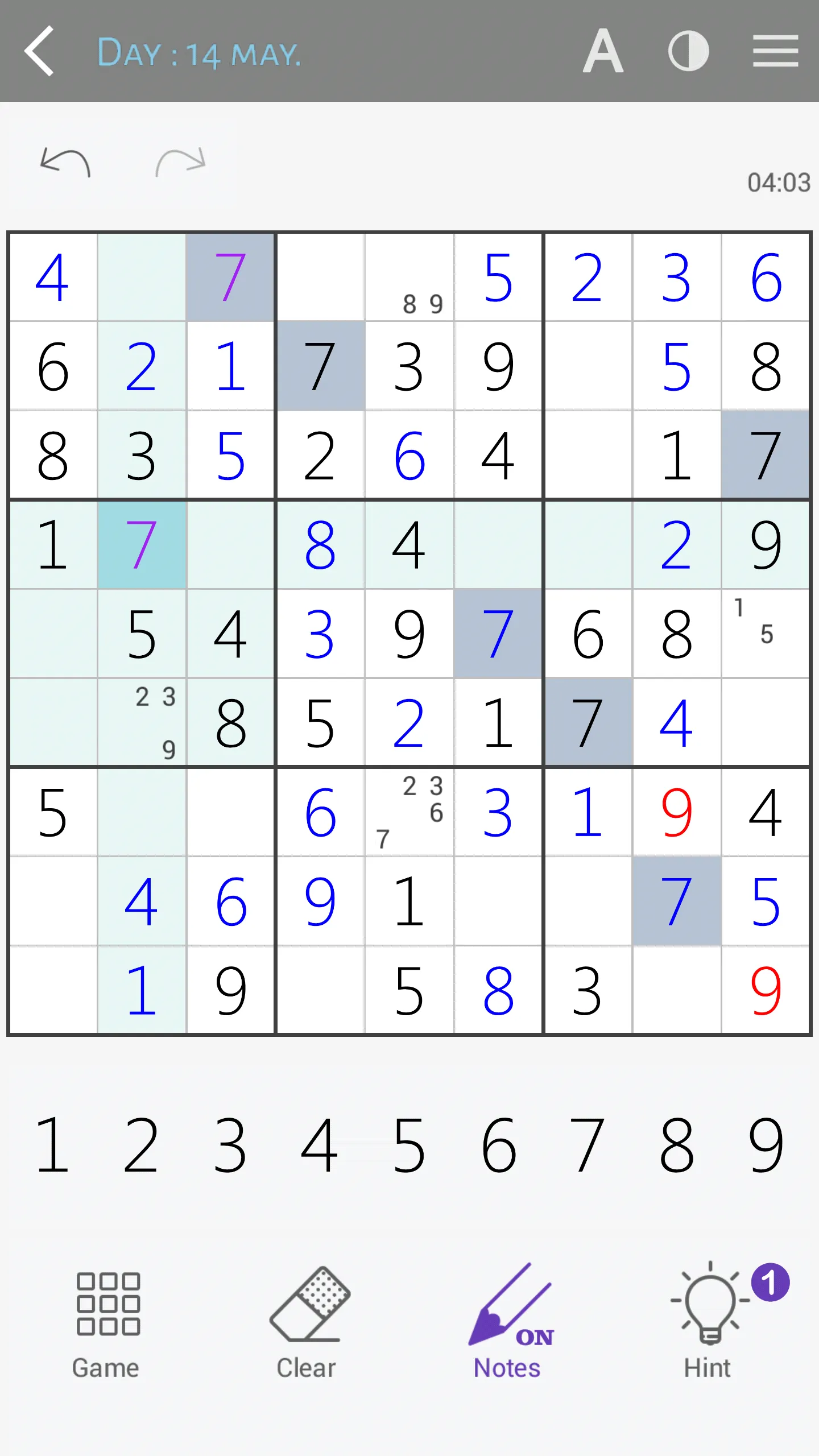Sudoku classic | Indus Appstore | Screenshot