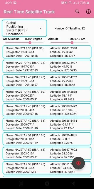 Real Time Satellite Track | Indus Appstore | Screenshot