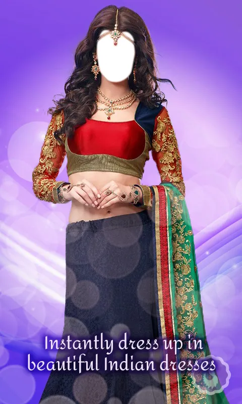 Lehenga Choli Dress Montage | Indus Appstore | Screenshot