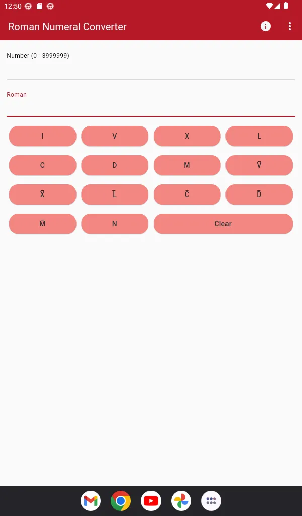 Roman Numeral Converter | Indus Appstore | Screenshot