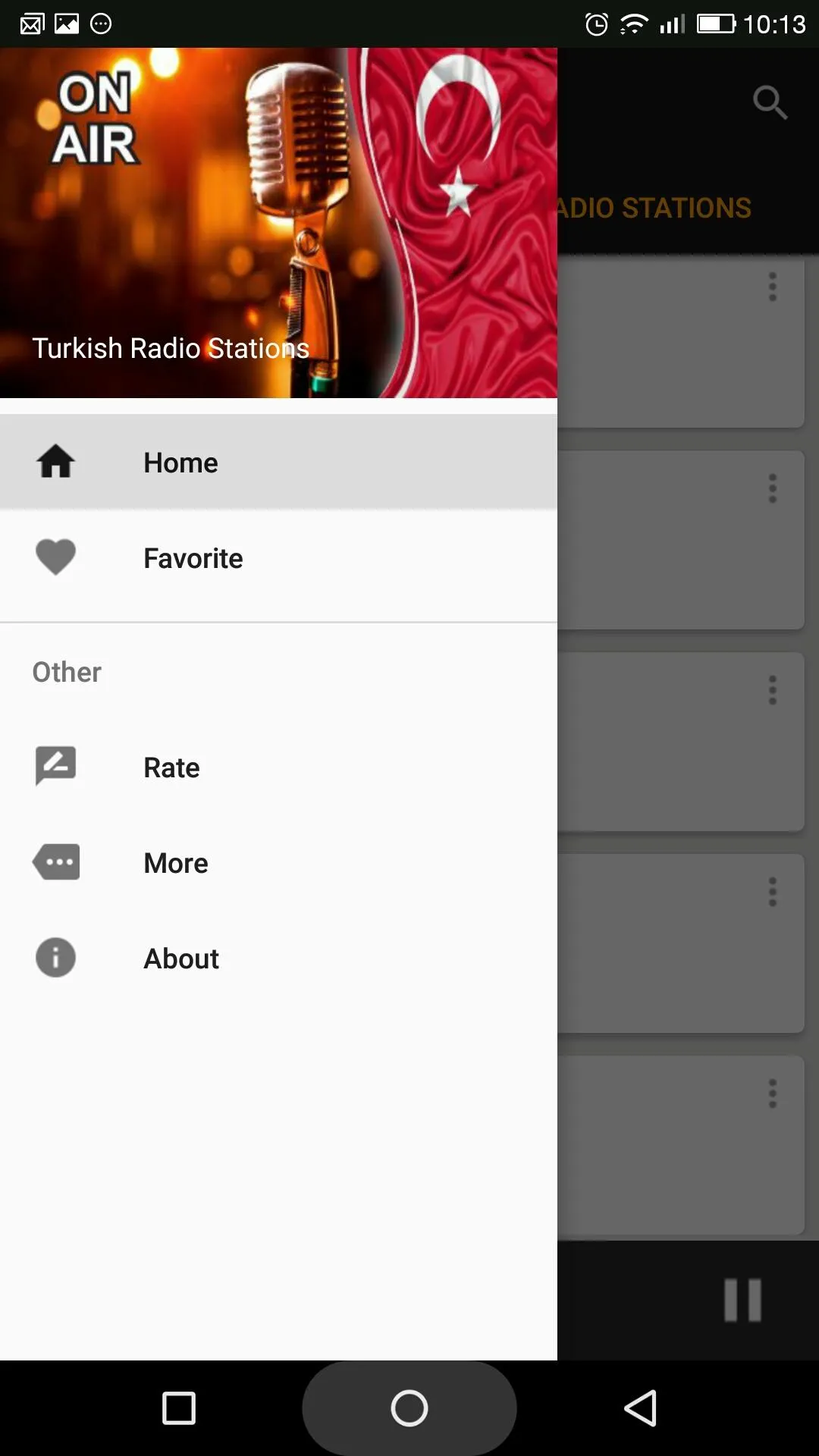 Turkish Radio Stations | Indus Appstore | Screenshot