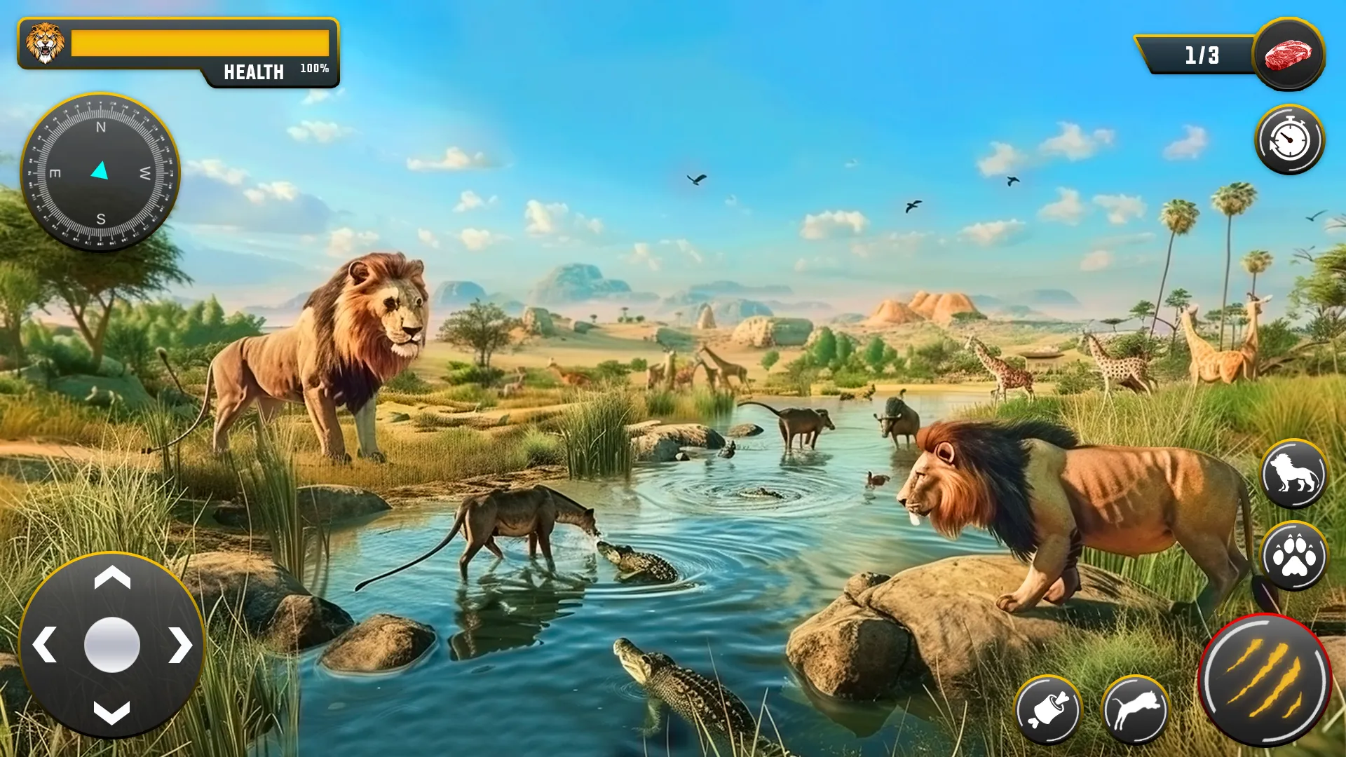 Lion Games 3D Animal Simulator | Indus Appstore | Screenshot