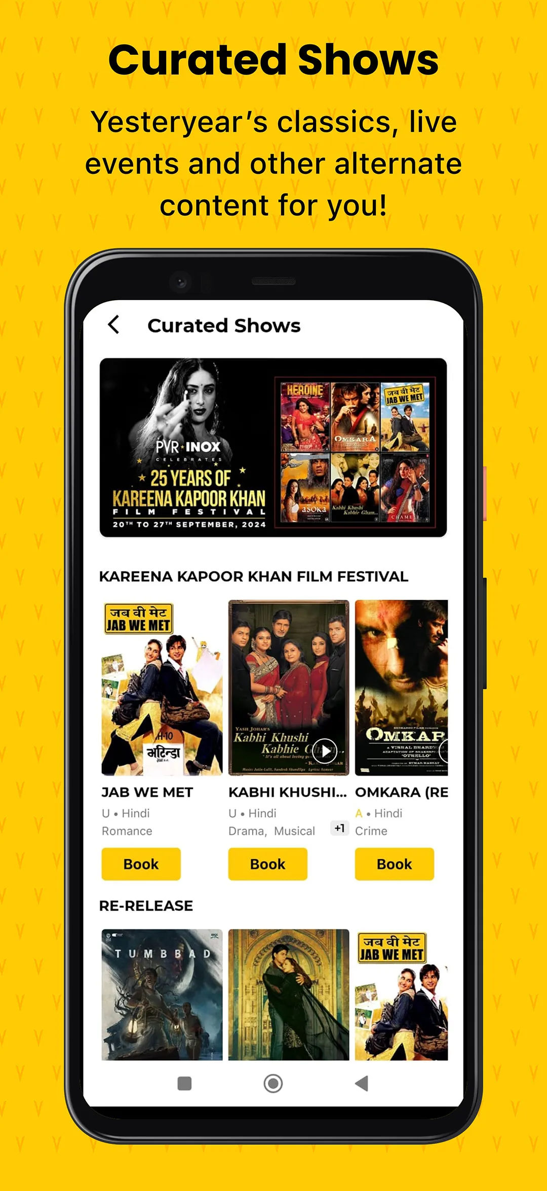 PVR Cinemas - Movie Tickets | Indus Appstore | Screenshot