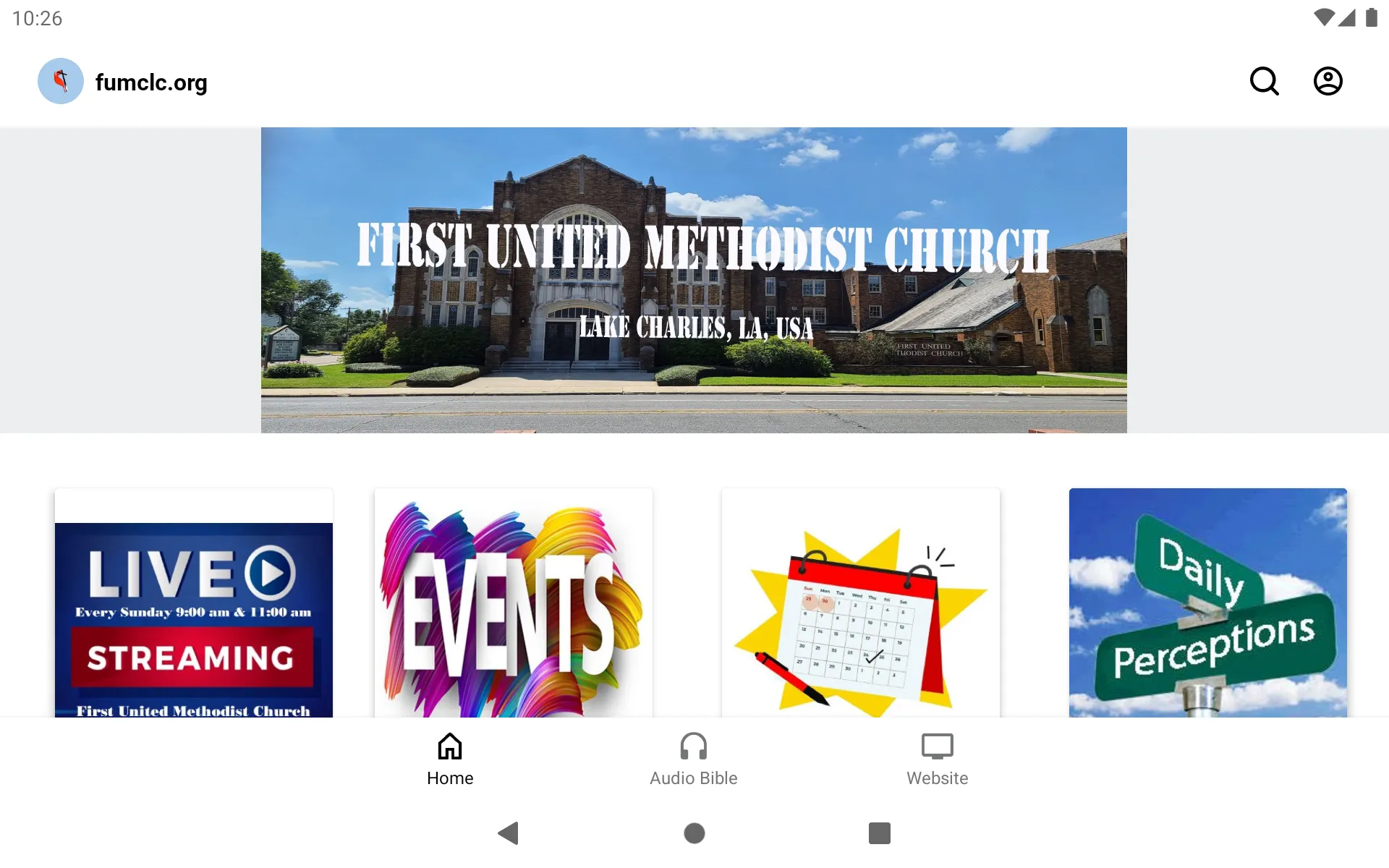 Lake Charles United Methodist | Indus Appstore | Screenshot