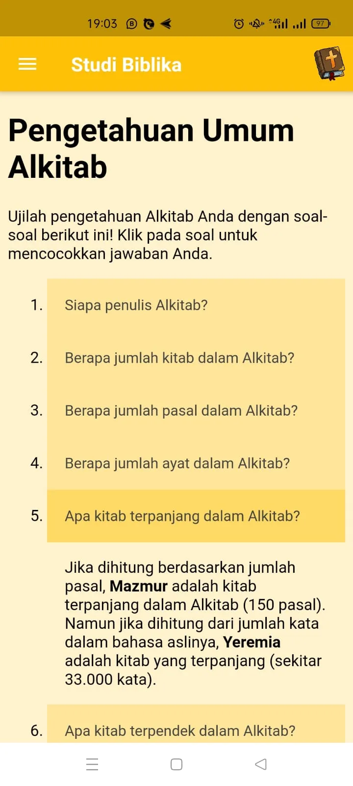 Studi Biblika: Belajar Alkitab | Indus Appstore | Screenshot