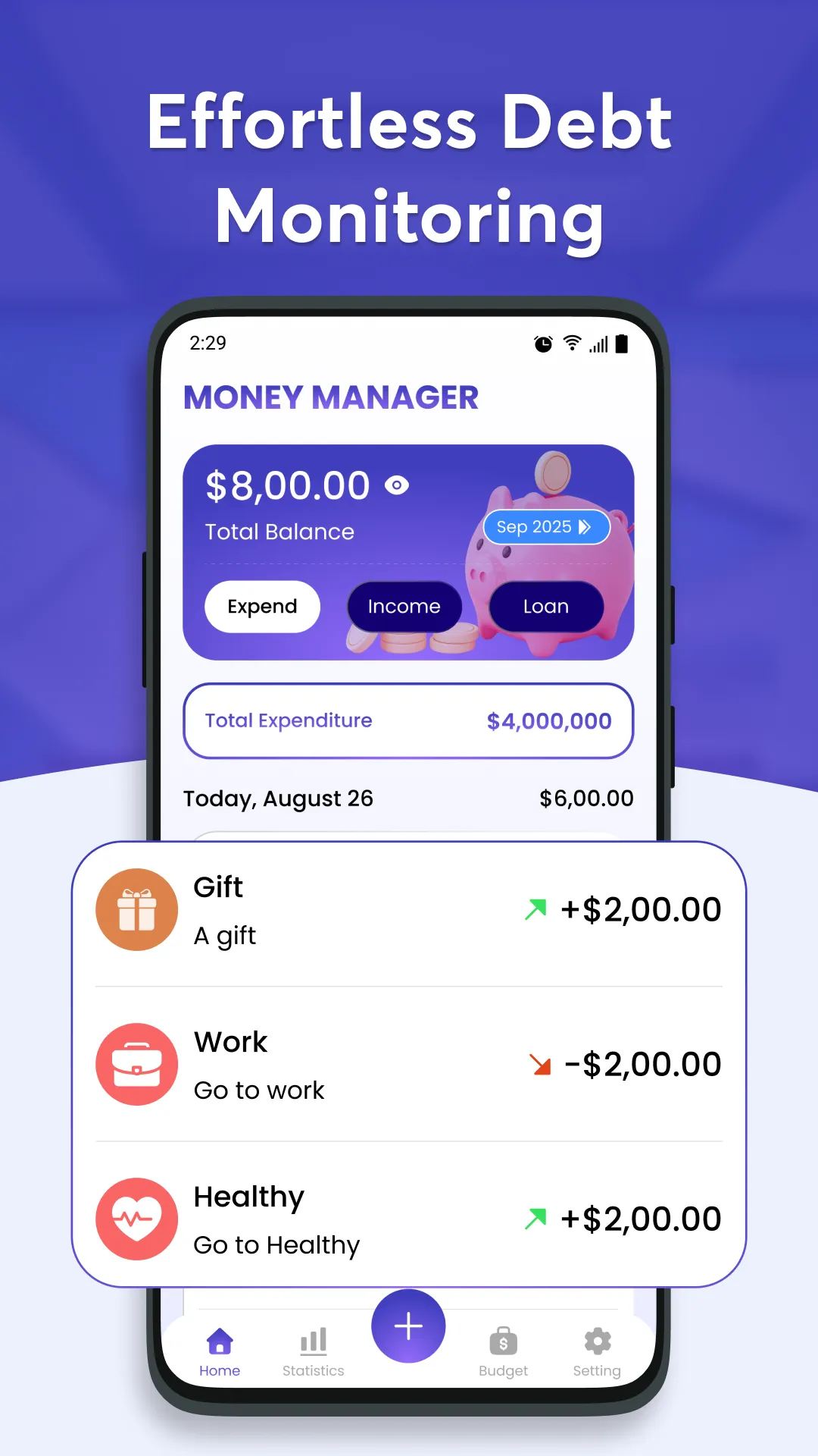 Fast Budget - Expense Tracker | Indus Appstore | Screenshot