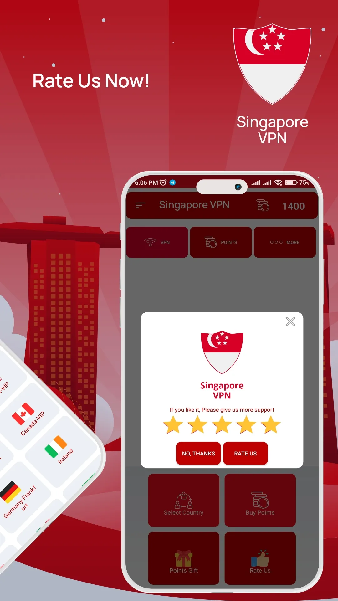 Singapore VPN Get Singapore IP | Indus Appstore | Screenshot