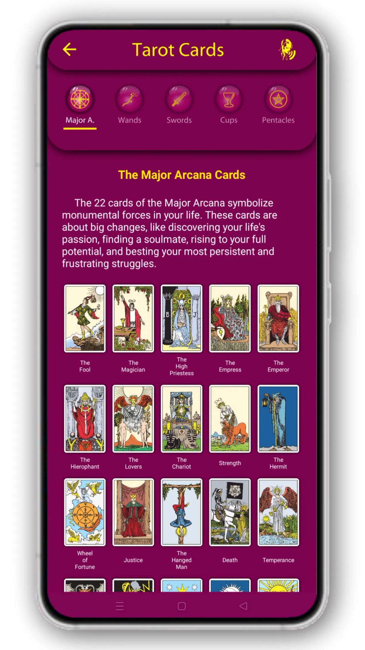 Mysterious Tarot | Indus Appstore | Screenshot