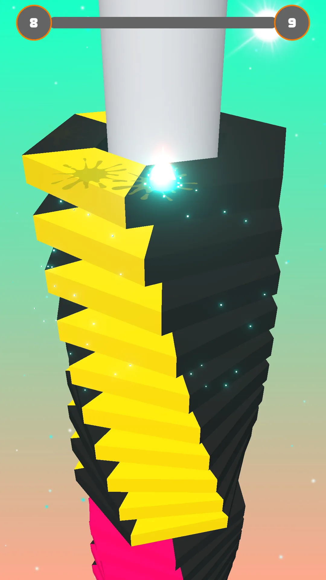 Neon Stack Blast : Smash Helix | Indus Appstore | Screenshot