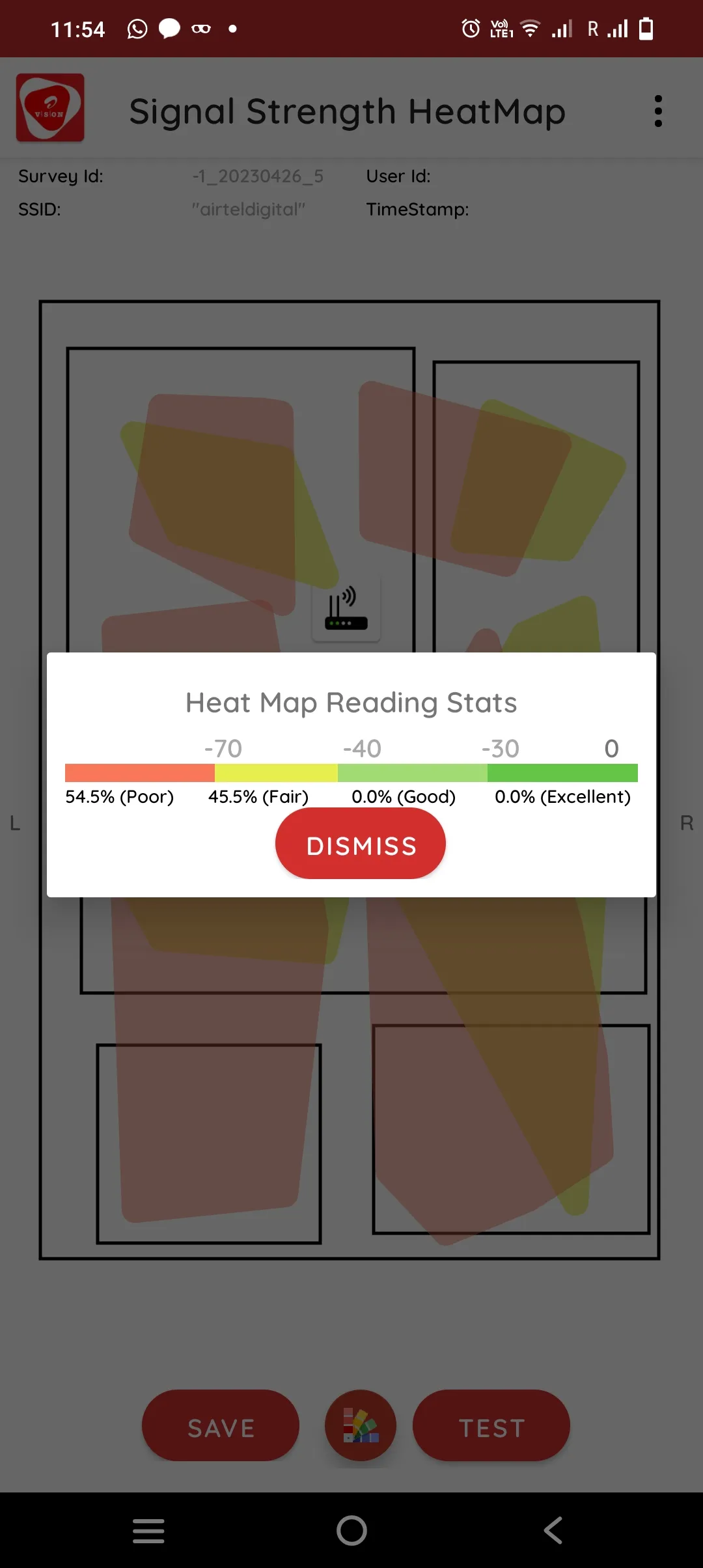 Airtel WiFi Heatmap Analyzer | Indus Appstore | Screenshot