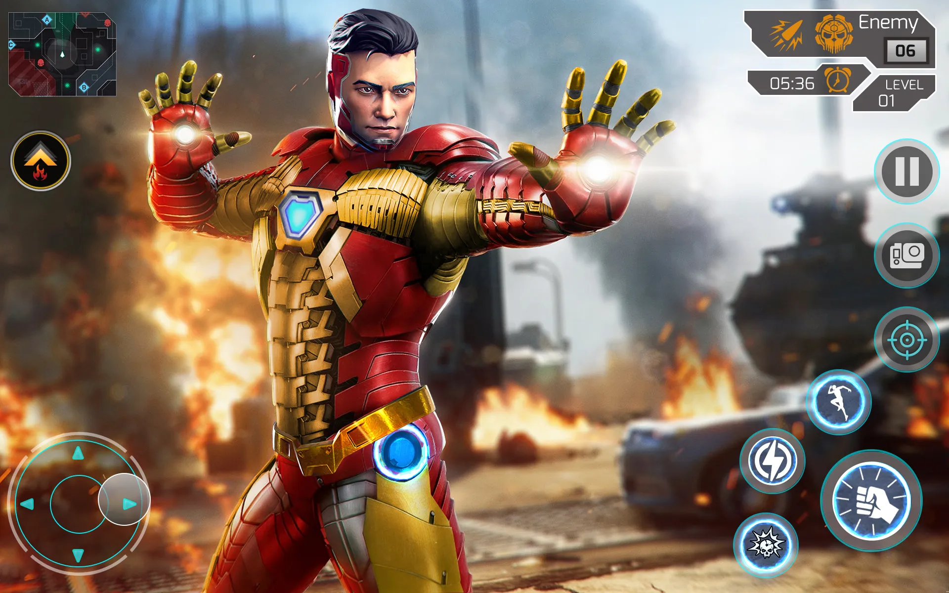 Iron Hero Superhero Robot Game | Indus Appstore | Screenshot