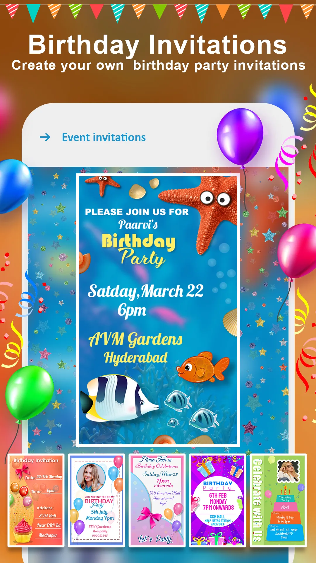 Birthday Photo Frame Maker App | Indus Appstore | Screenshot