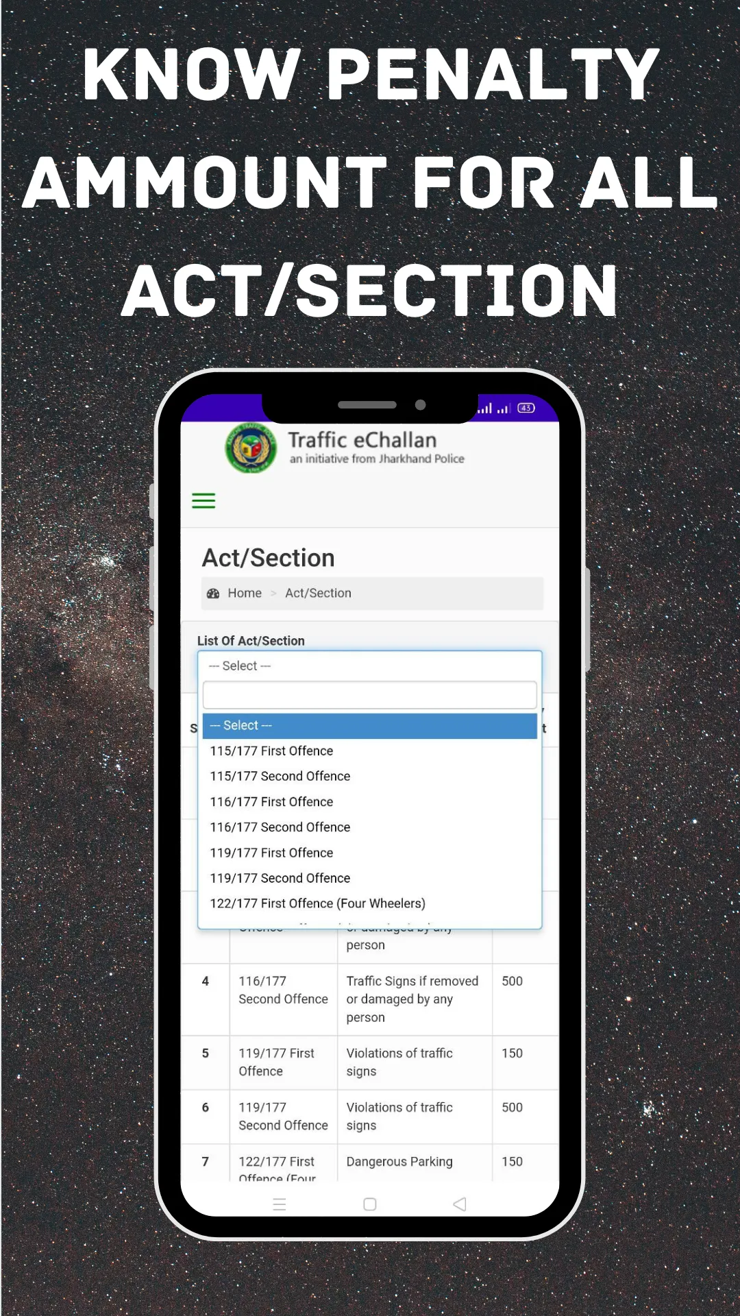 Jharkhand TrafficChallan Check | Indus Appstore | Screenshot