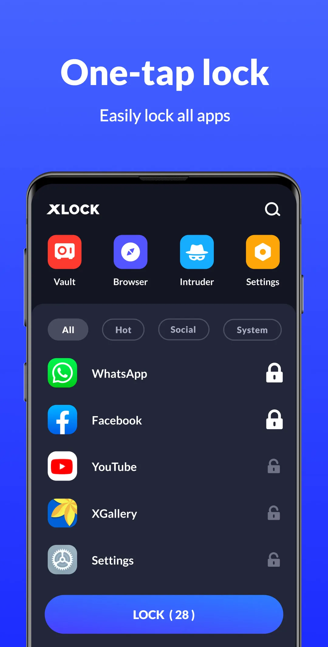 App Lock - Lock Apps, Password | Indus Appstore | Screenshot