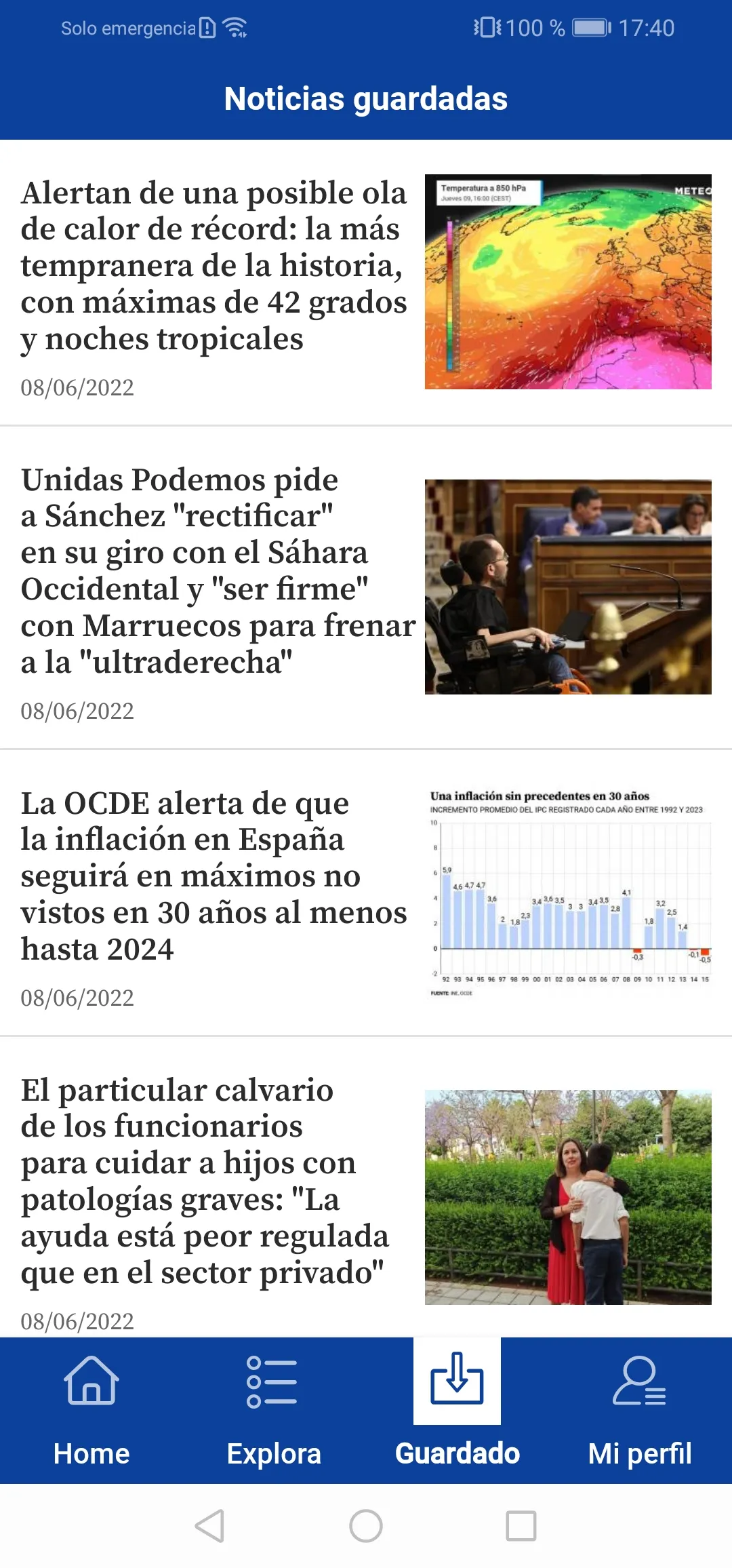 20minutos Noticias | Indus Appstore | Screenshot