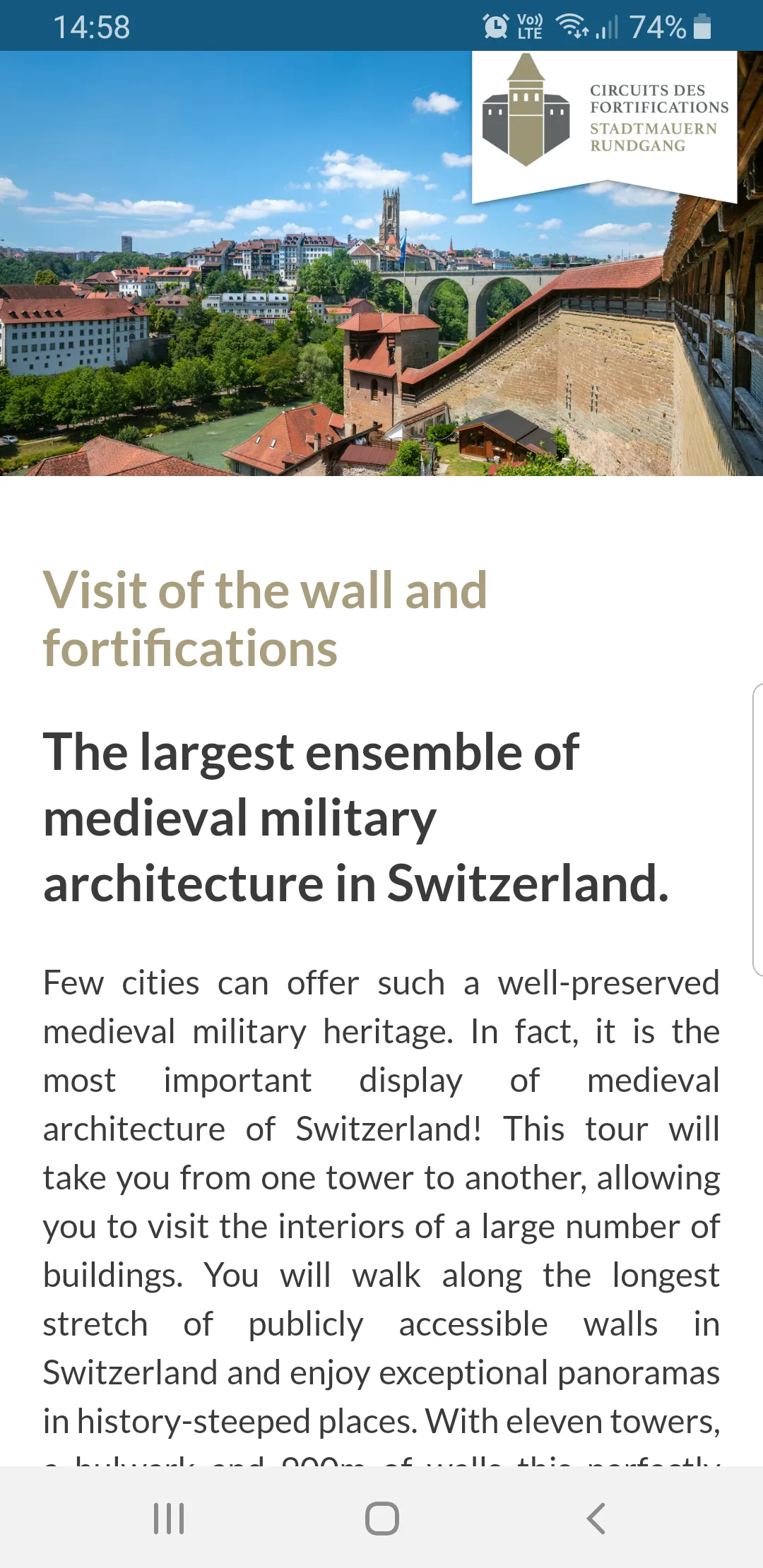 Fribourg Tourisme AR | Indus Appstore | Screenshot