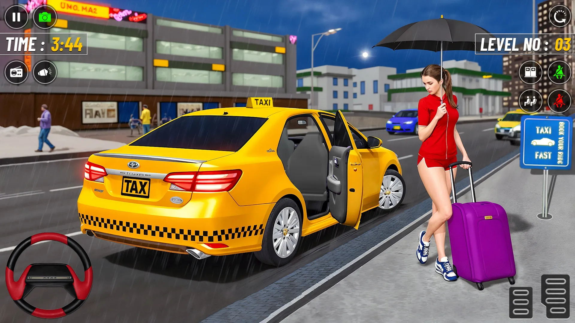Taxi Car Game Driving Sim 3D | Indus Appstore | Screenshot