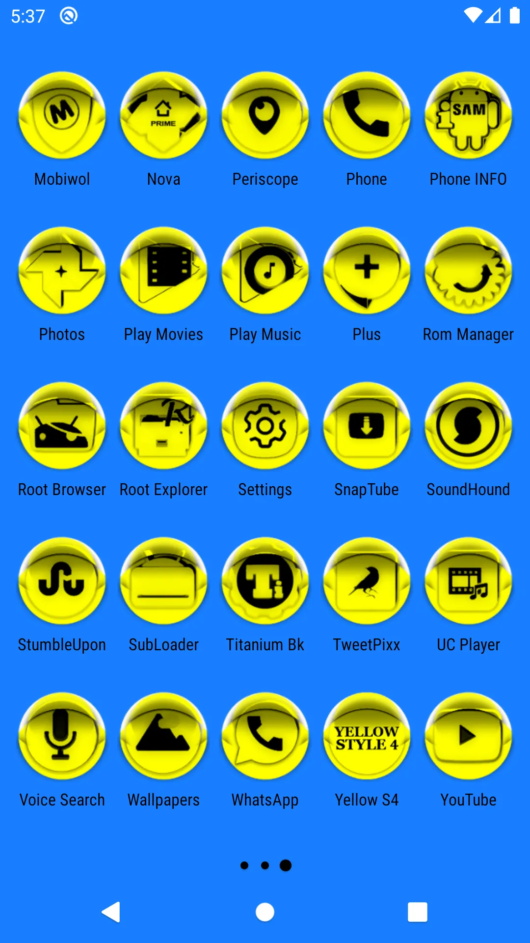 Yellow Icon Pack Style 4 | Indus Appstore | Screenshot