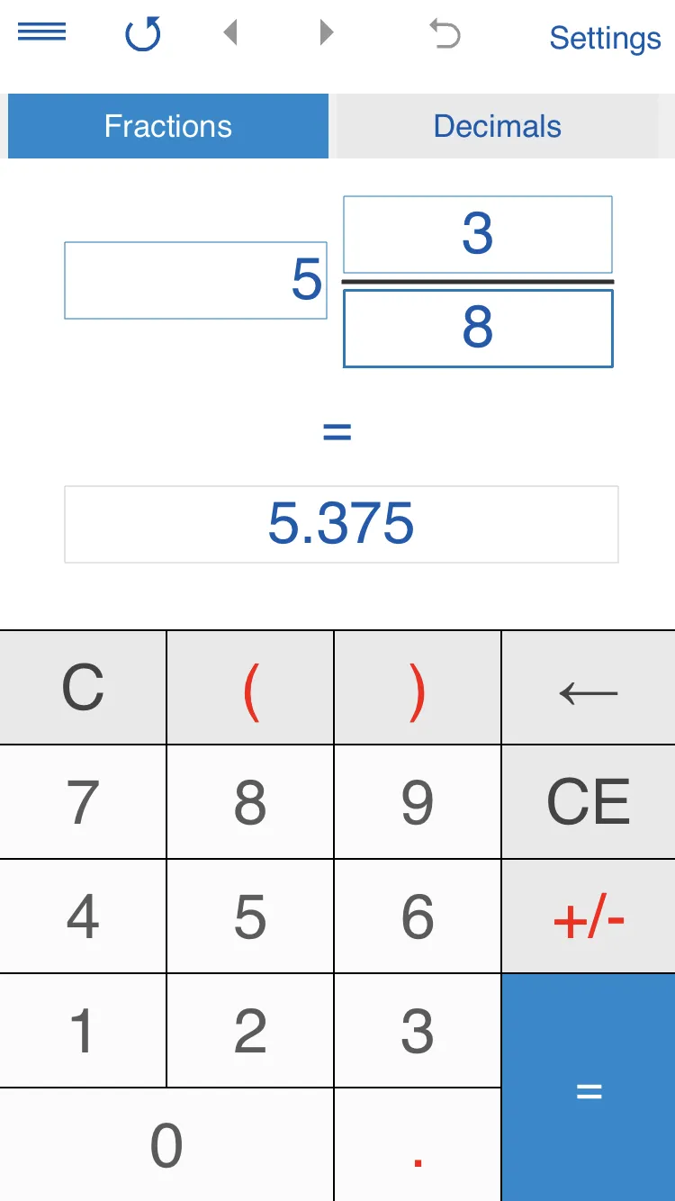 Fraction Calculator 4in1 | Indus Appstore | Screenshot