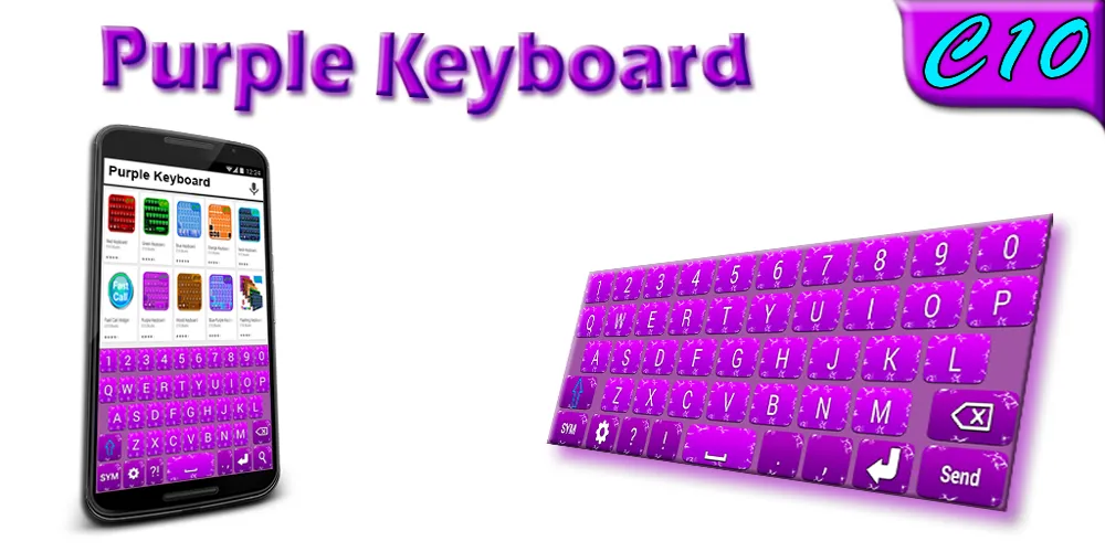 Purple Keyboard | Indus Appstore | Screenshot