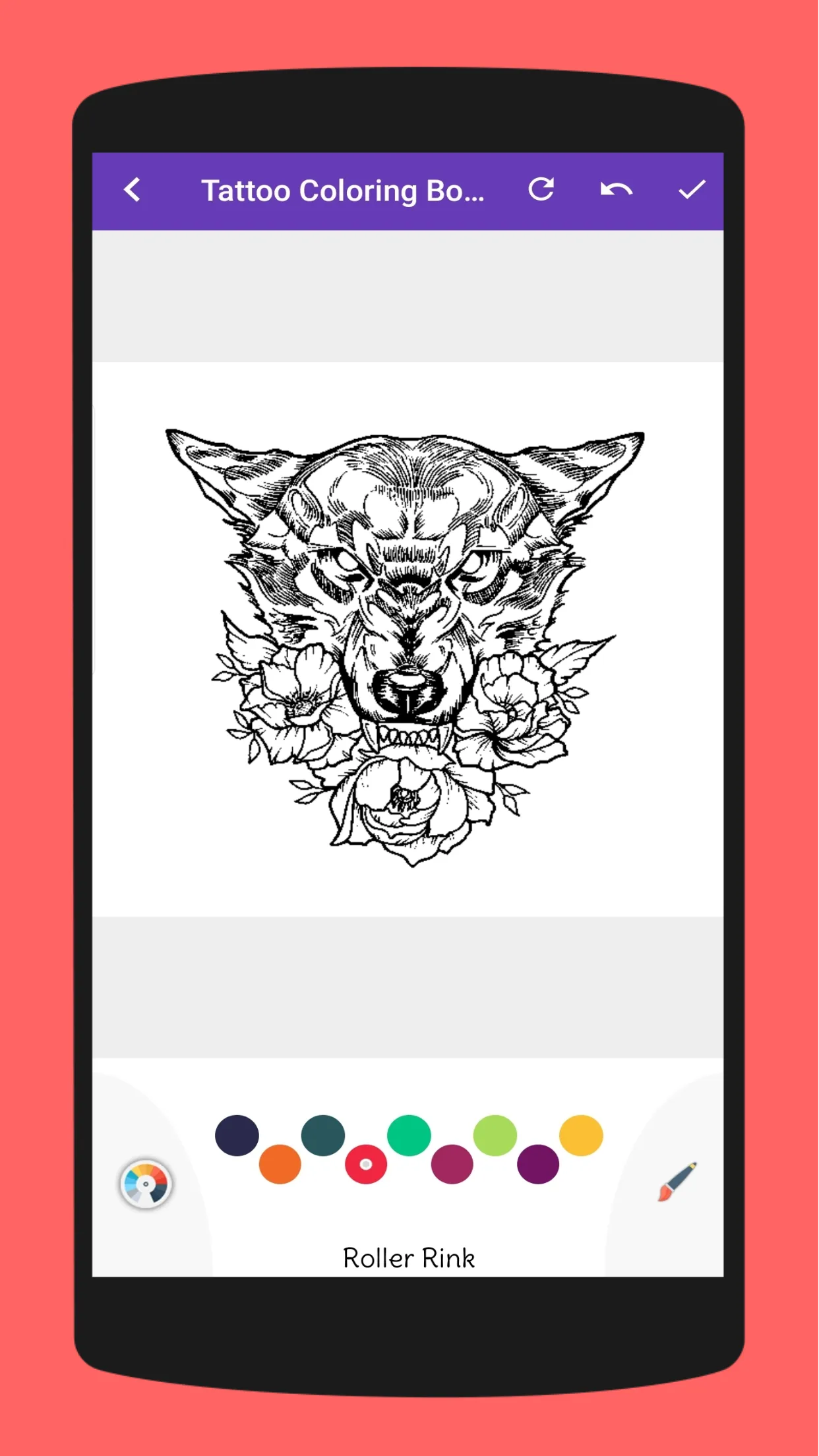 Tattoo Designs Coloring Book | Indus Appstore | Screenshot