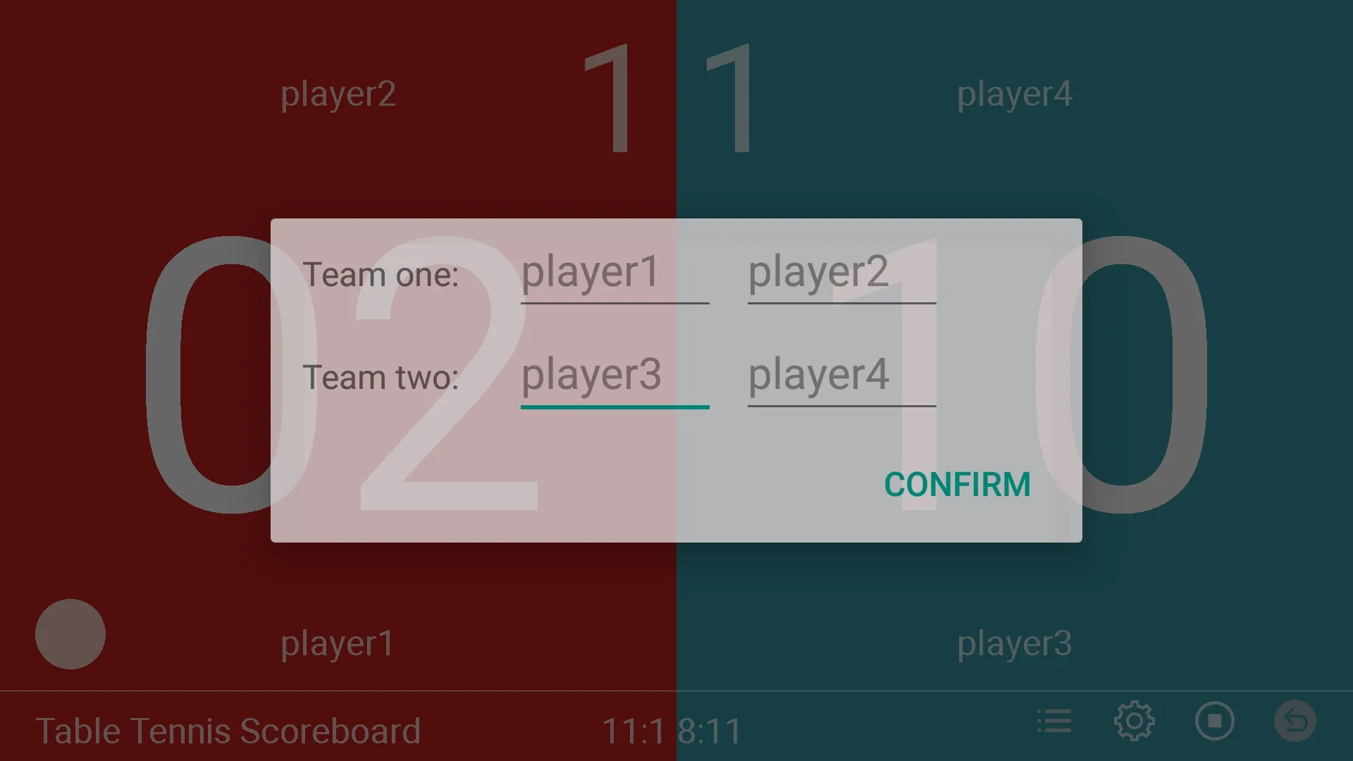 Table Tennis Scoreboard | Indus Appstore | Screenshot