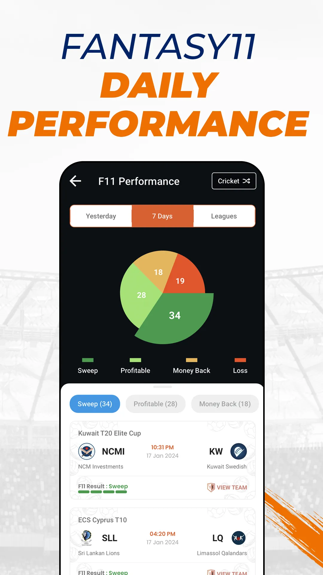 VUSport: Live Cricket & Stats | Indus Appstore | Screenshot