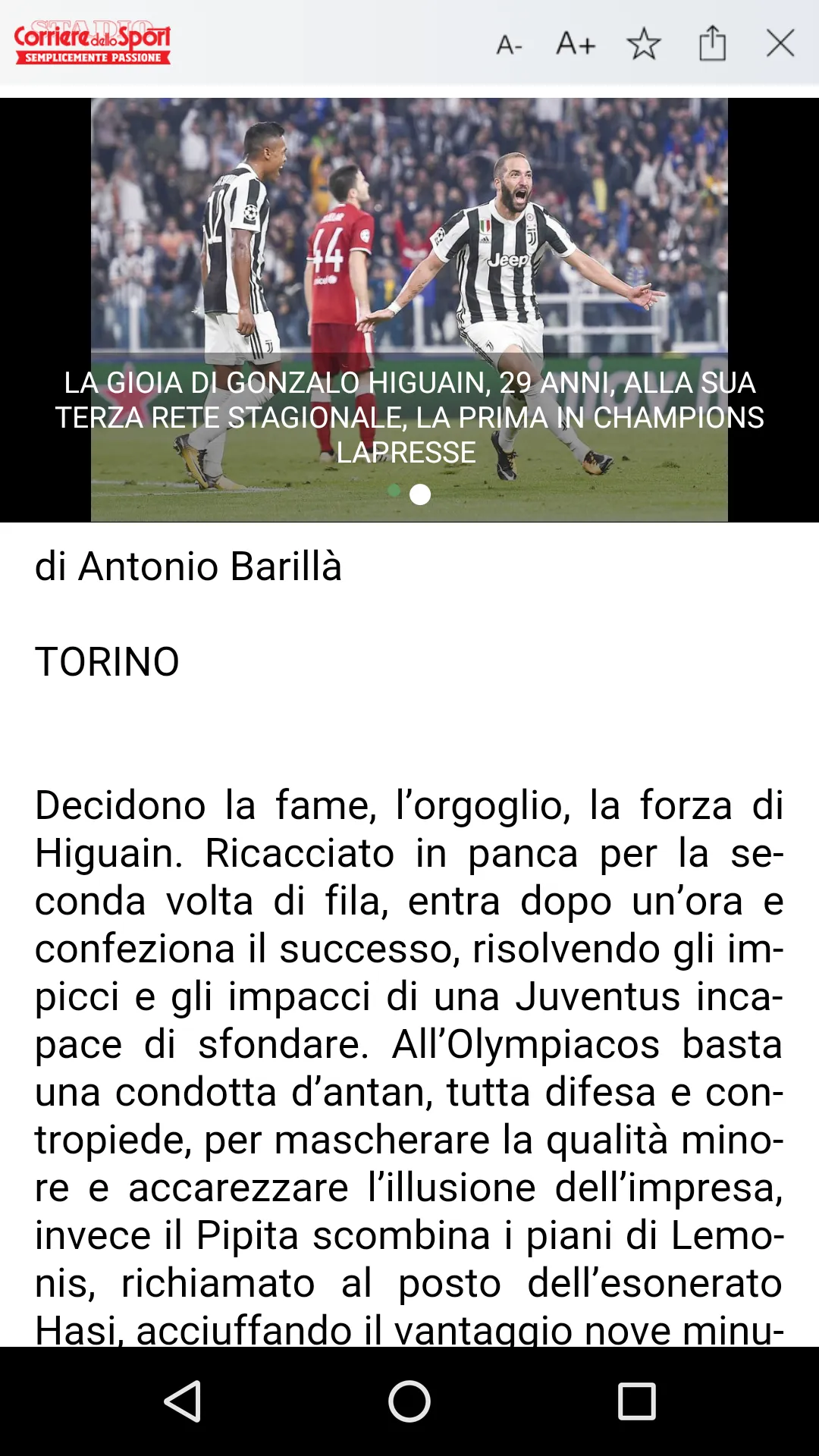 Corriere dello Sport HD | Indus Appstore | Screenshot