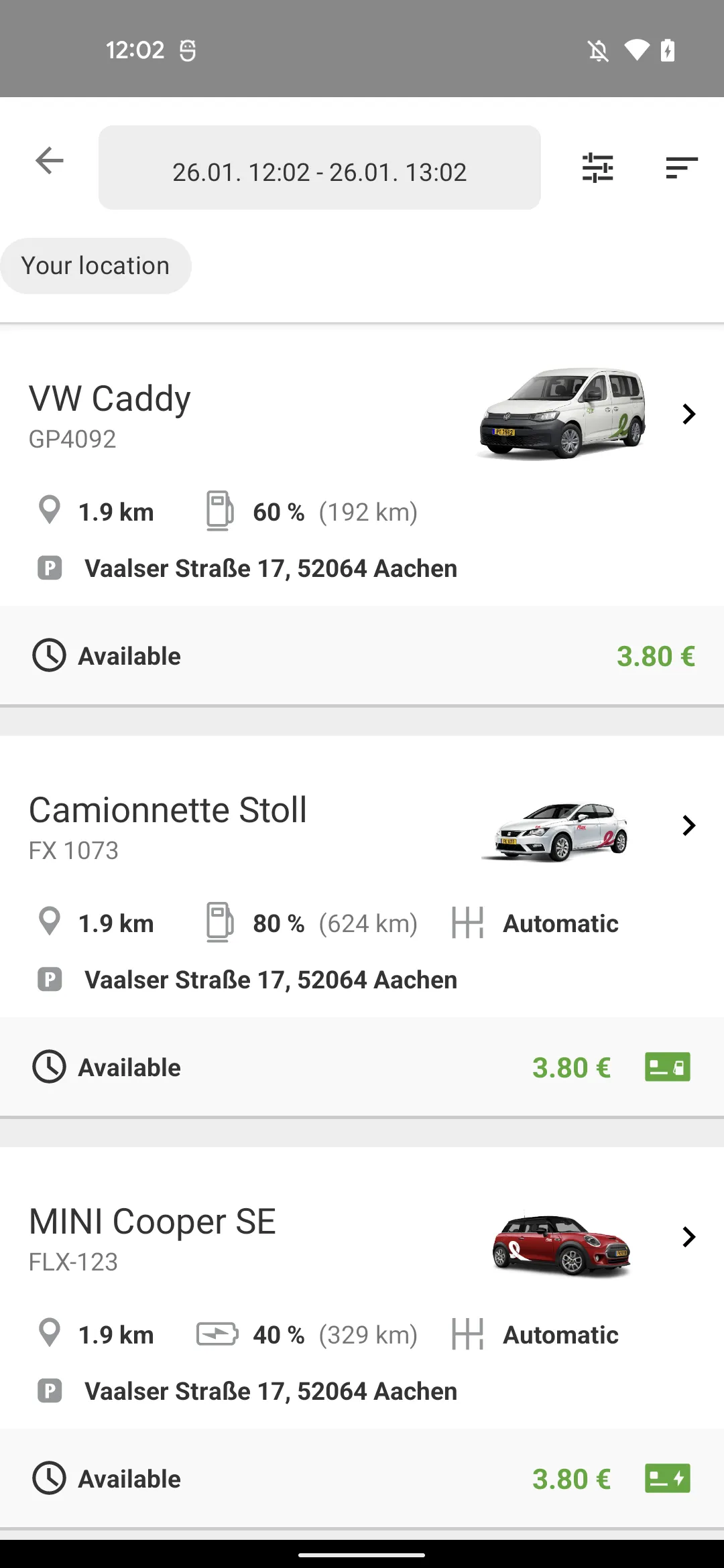 FLEX Carsharing | Indus Appstore | Screenshot