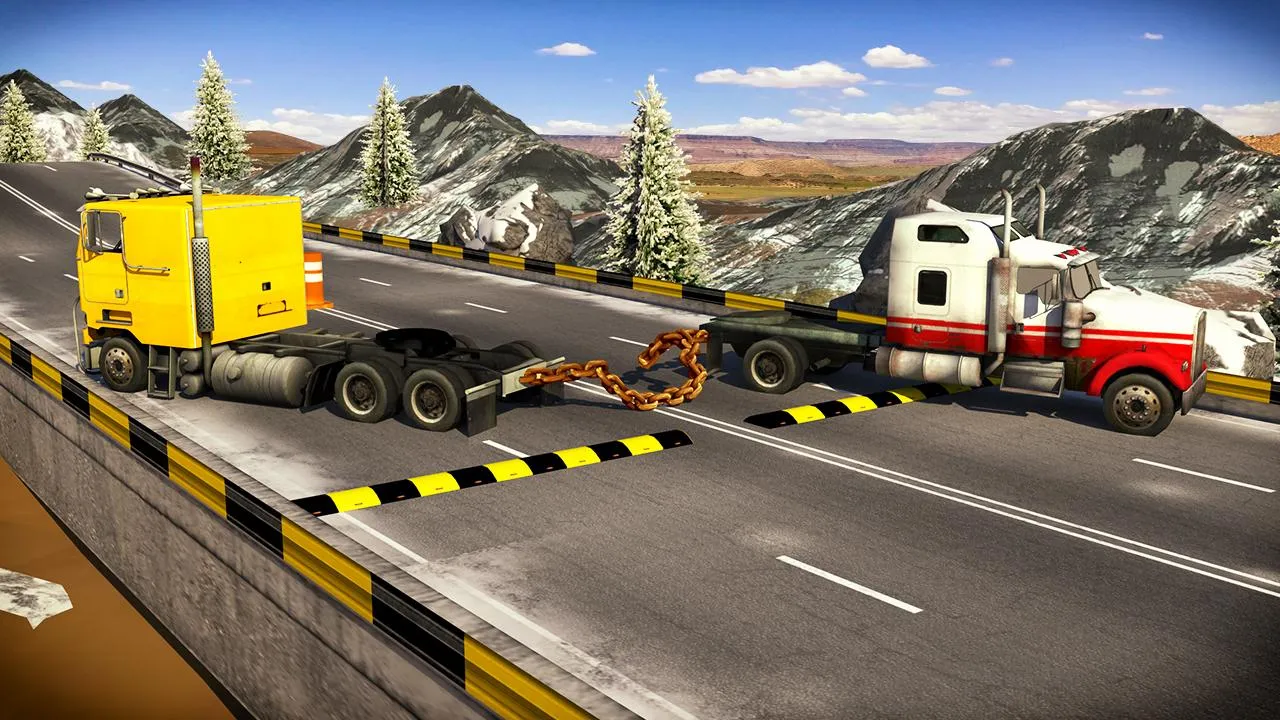 Chained Trucks against Ramp | Indus Appstore | Screenshot